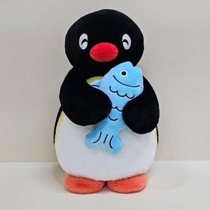 캐릭터 핑구 피쉬 인형 27cm 애착 펭귄 핑구인형