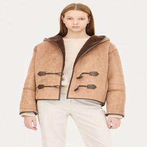 시슬리 SISLEY (SA LE36461) 리버서블 후드 인조 무스탕