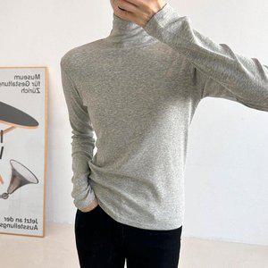 [옷자락]여자 목폴라 소프트 스판 모달 레이어드 6컬러 티셔츠_P371659696