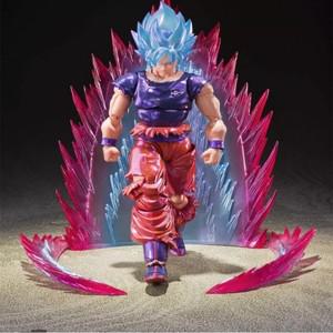 애니메이션 드래곤볼 Z SHF 카이우켄 블루 손오공 관절 액션 피규어 소장용 장난감 17cm
