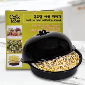 무공해 콩나물재배기 (블랙) 무순 새싹보리 콩나물키우기