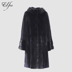 [진도 엘페](본점)[진도 Elfee] 풀스킨 휘메일 밍크 후드 롱코트(E8W3EC14)