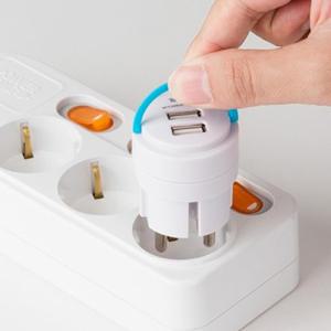 하픽스 USB 2포트 고속 충전기 12W 멀티충전기 USB충전기멀티 멀티USB충전기