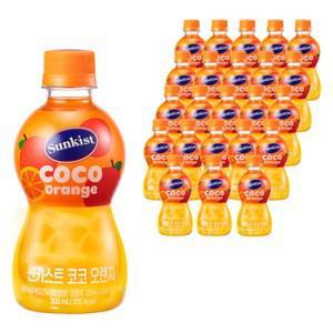 썬키스트 코코 음료수 당충전 오렌지 300ml 24개
