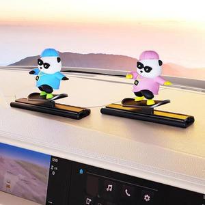 차전화번호판 호환 자동차전화번호판 차량용 임시 주차 카드 번호판 스케이트 곰이 있는 플레이트