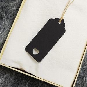 종이택 가격표 라벨택 블랙 안내 상품 상품택 100P (3mUcd)