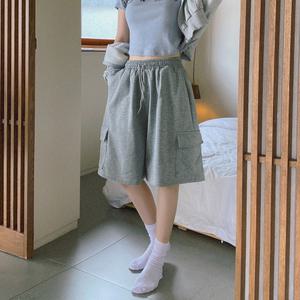 오버핏 카고 버뮤다 와이드 스? 5부 반바지 3color