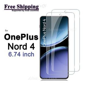 OnePlus Nord 4 5G 스크린 보호대 6.74 인치 강화 유리 HD 크리스탈 클리어 마이카 9H 스크래치 방지 케이