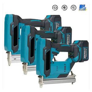 충전타카 Makita 18V 배터리용 U 스테이플러 브러시리스 무선 전기 네일 건 스테이플러러 네일러