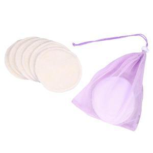 6pcs 안티 Galactorrhea 간호 브래지어 패드 빨 수있는 재사용 가능한 출산 보호 모유 수유 패드 대나무 섬