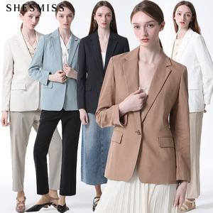 [쉬즈미스(SHESMISS)] 고퀄러티 린넨 원버튼 자켓 (택가격: 358000원)