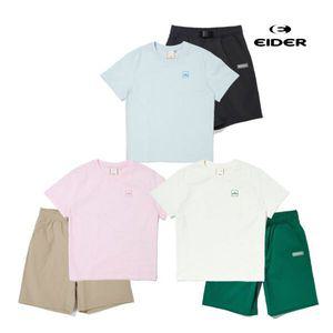 매장정품 [아이더]키즈 캠프 반팔 반바지 상하의 세트 JUM23M01 570789