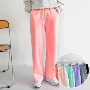 [비비드글램][남녀공용] 와이드웜 기모 밴딩팬츠 6color  F-XL 트레이닝 겨울바지