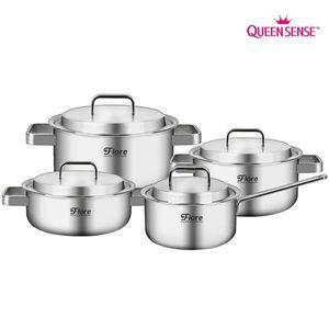 [퀸센스] 국산 피오래 통5중 스텐 냄비세트 4종[31088399]