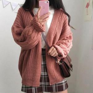 [KGPQZR98_4B]아우터 가방 니트롱 여성 롱가디건 자켓