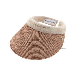 [롯데백화점]헬렌 카민스키 FW24 여성 비앙카 바이저햇 HAT50265 NOUGAT NATURAL LOGO