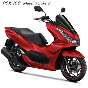 오토바이 휠 로고 스티커 스트라이프 반사 스트립 방수 타이어 데칼 스틸 링 스티커 혼다 PCX 160 pcx160