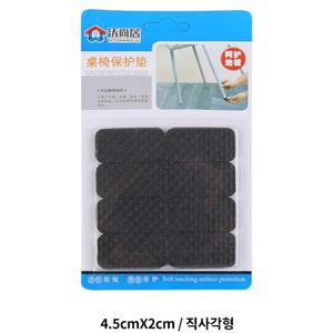 의자 기스방지 직사각 스티커형 패드 4.5x2cm 바닥보호 식탁발받침 층간소음매트