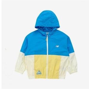 뉴발란스키즈 Fishing Club 2컬러블럭 홑겹 바람막이 NK9AE2402U(50)Blue
