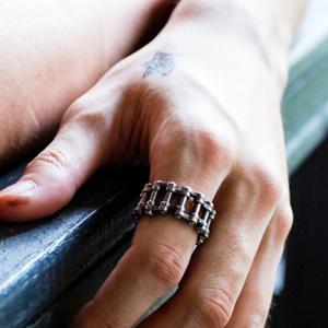 [헤스티아][Mens Jewelry써지컬] Mason Surgical Steel Ring [남성용 반지서지컬]