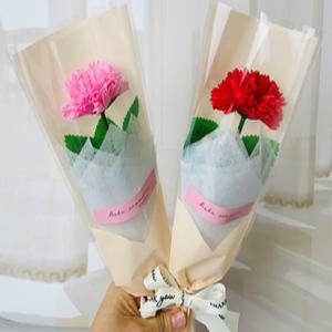 카네이션 한송이 꽃다발 비누꽃 풍성한 어버이날 스승의날