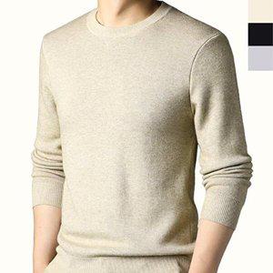 [리빌모아]남자 데일리 라운드 무지 심플 니트 티셔츠 DHT-KNA-SN3777880