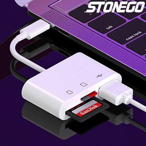 cf카드 메모리카드 3 in 1 마이크로 USB C 어댑터 TF SD 카드 리더기 Macbook 용 USB-C 메모리 Samsung Hua