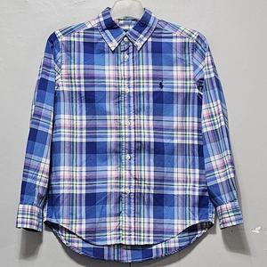 폴로 아동 춘추 면 체크 셔츠/남방/ 7세/ 중고/싹다구제