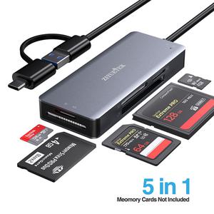 cf카드 메모리카드  5 in 1 USB 3.0 카드 리더기 SD/CF/M2/MS/MICRO SD 메모리 PC 노트북 컴퓨터 카메라 드