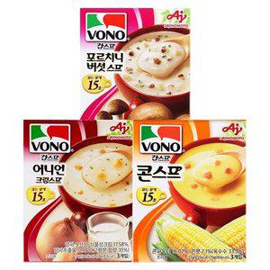 보노 스프 3P x 3종세트 (콘스프+버섯+어니언)