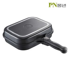 PN풍년 멀티쿡 사각양면팬 32cm 양면구이팬 생선구이 그릴 주물 후라이팬