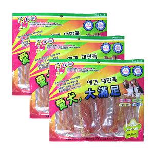 만도사사미 애견대만족 400g 3개set 15종 닭고기 오리 양 치즈 라이스 우유껌 어포