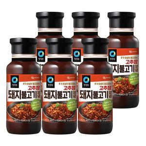 청정원 고추장 돼지불고기 양념 500g, 6개