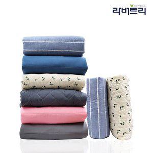 라버트리 3면지퍼형 5~7.5cm 라텍스 매트리스커버 /국내산 순면누빔커버