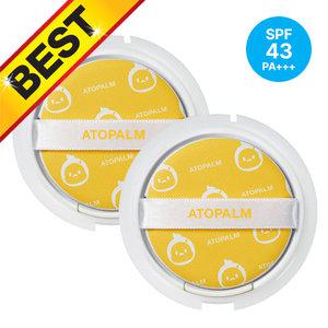 아토팜 톡톡 페이셜 선팩트 15g (리필) X 2개