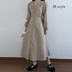 H스타일CR클래식원피스 가을 빅사이즈 OPS 원피스 홈웨어 라운지 하객룩