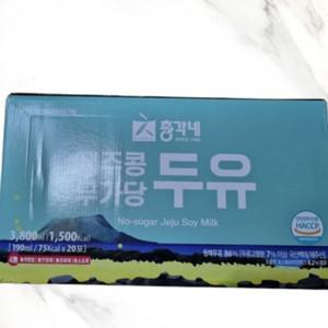 총각네 제주콩 무가당 두유 190mL X 20포