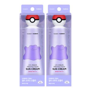 온더바디 벨먼 포켓몬 UV 선크림, 메타몽, 50ml, 2개