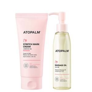 아토팜 스트레치 마크 크림 150ml+마사지 오일 120ml
