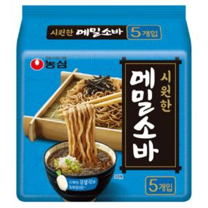 농심라면 농심 메밀소바 127g 5개