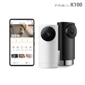 [본사정품] 파인뷰 K100 스마트AI 홈CCTV 홈카메라 홈캠 마이카 알람 지원