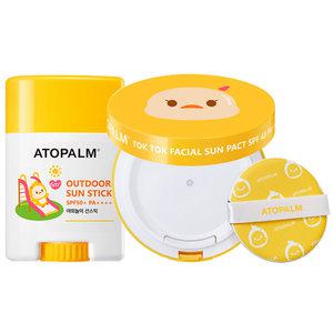 [보리보리/아토팜]아토팜 톡톡 페이셜 선팩트 15g (본품) + 야외놀이 선스틱 21g (+MLE크림 8ml)