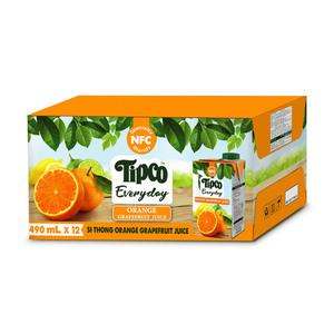 팁코 오렌지 자몽 착즙 주스490ml x24팩