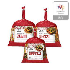 종가 종가집 갓김치 1kg + 파김치 1kg + 열무김치 900g