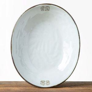 도자기그릇 이천도자기 희고백자 야채볼 19cm 그릇 식기 접시