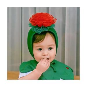 리틀티니 카네이션 모자 그린
