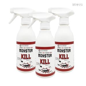 몬스터킬 살충제 델타메트린 모기 돈벌레 빈대 퇴치제 300ml 3개