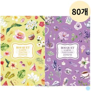 부케가르니 일랑일랑 + 라벤더 향기 탈취제 신발장 옷장 20g 대 80P