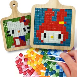 DIY 캐릭터 모자이크 미니유리타일 냄비받침세트 타일공예만들기 다량구매가능 방과후재료
