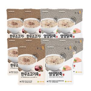 다림죽 한끼식사죽세트 500g x10팩